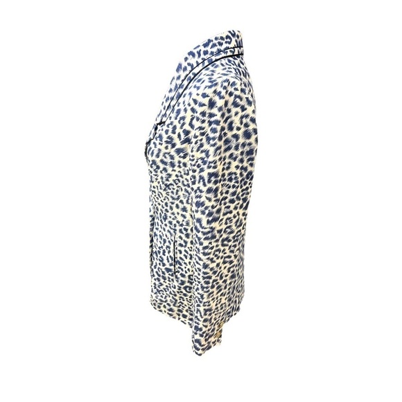 Anthropologie Cartonnier Limpopo Motif Blue Blazer XS - Picture 2 of 11